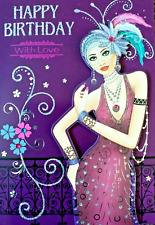 Art Deco Lady -  Foiled &