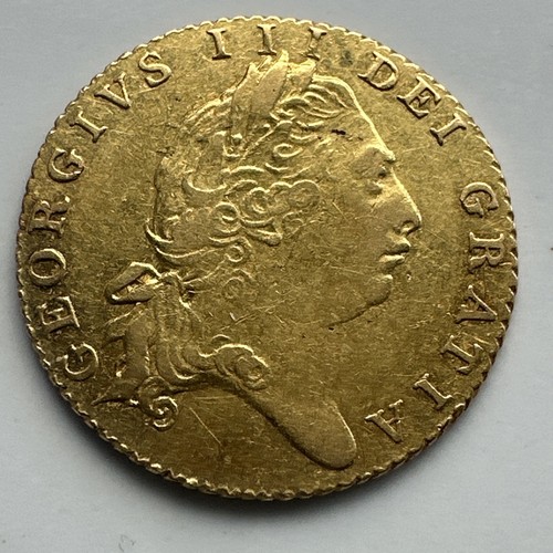 Gold half guinea george - half, guinea,