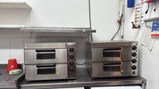 Electric Commercial Pizza Oven Double Deck Stone Base Baking- Chef Hub x2 
