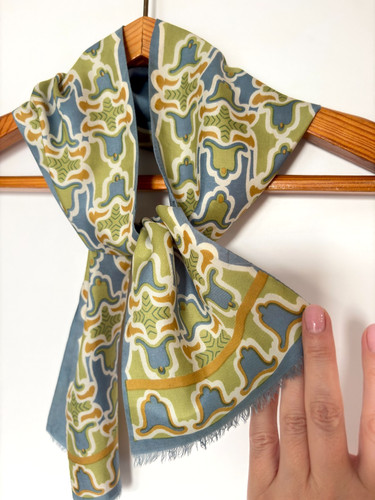 Vintage silk twilly scarf - twilly,