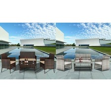 4Pcs Rattan Furniture Set