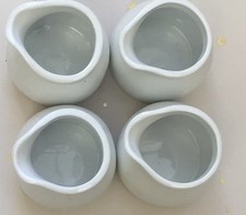 WHITE SMALL JUGS FOR MILK OR CREAM X 4 ( Use For Home Op, Office Or Catering )