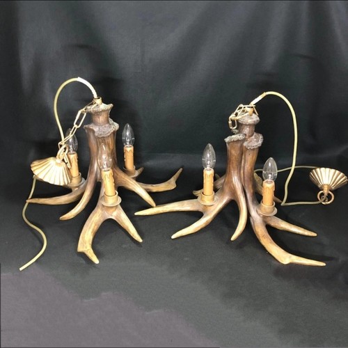 Antique pair scottish stag - scottish,