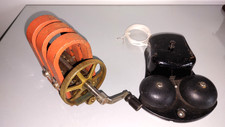 VINTAGE GPO TELEPHONE HAND GENERATOR No.2a and GPO BELL No.64d - Working Pair !