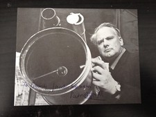 PATRICK MOORE - THE SKY AT NIGHT TV SHOW PRESENTER - EXCELLENT SIGNED PHOTOGRAPH