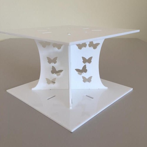 Butterfly square cake - square,
