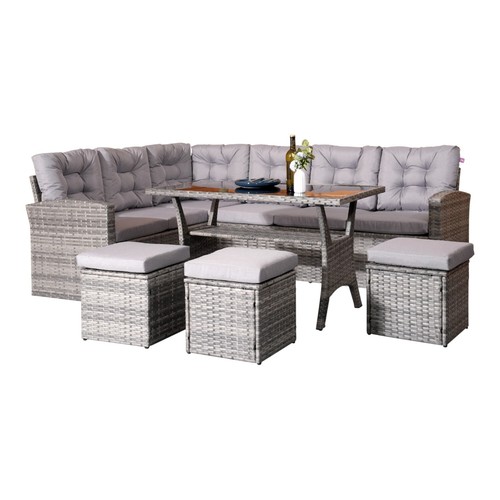 Seater sofa set grey c5 - seater,