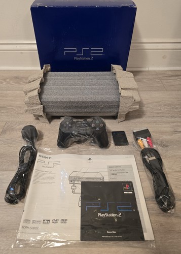 Boxed sony playstation - 2, fat