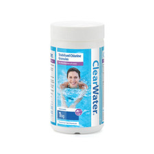 Clearwater 1kg Chlorine Granules for Hot Tubs and Pools
