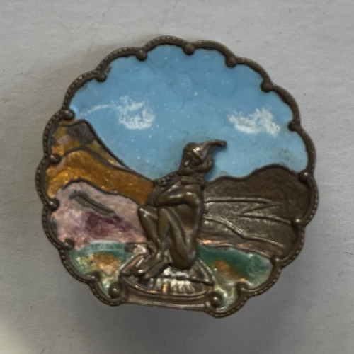 Antique pixie and landscape - and,