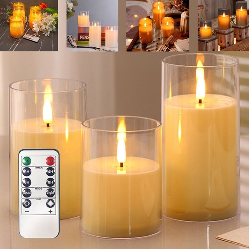 Led flameless candles - 3x,