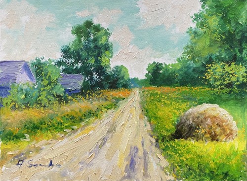 Original oil painting framed - oil,