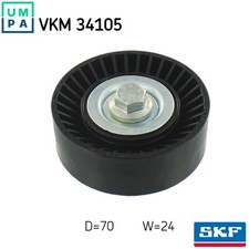 DEFLECTIONGUIDE PULLEY VRIBBED