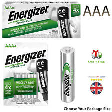 New Energizer AAA Rechargeable Batteries, Power Plus, Precharged NiMH 700MAH