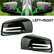 Gloss Black Door Wing Mirror Cover Cap For Mercedes A C S Class W221 W204 W176
