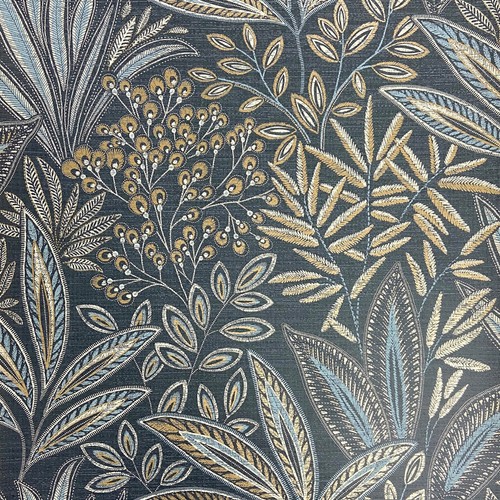 Fine decor sahara leaf navy - sahara,