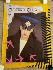 CULTURE CLUB BOY GEORGE Poster Vintage TOSHIBA  Size 32 x 23 Inch Japan