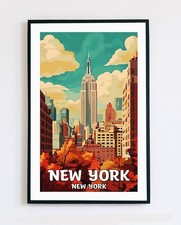 New York City Travel Poster -