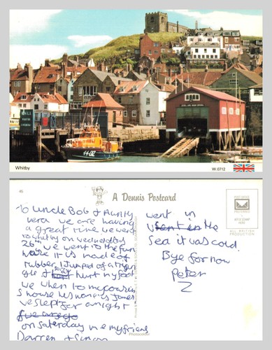 Vintage postcard whitby - postcard,