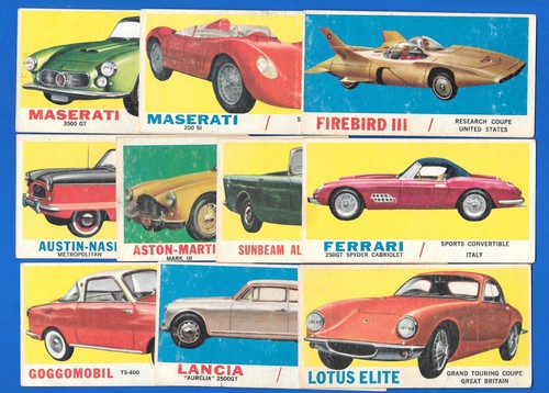 1961 topps sports cars - 1961,