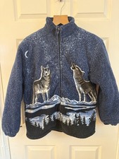 Boston Jeans Wolf Print Fleece