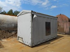 Steel Frame Canopy Unit With Grp Floor - Store-storage-site-container 4.2mtr x 2