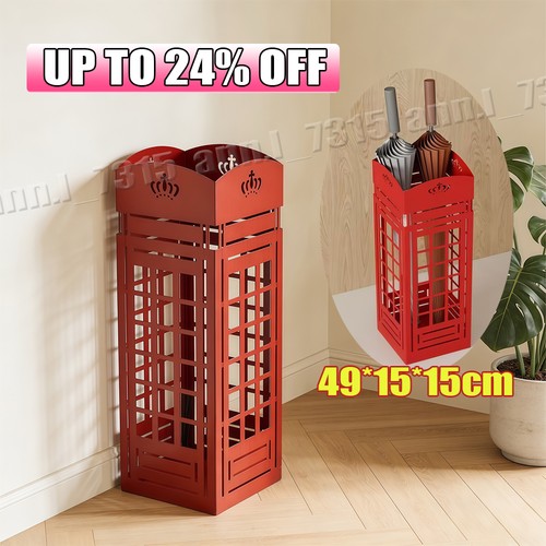 Red umbrella iron - iron, storage