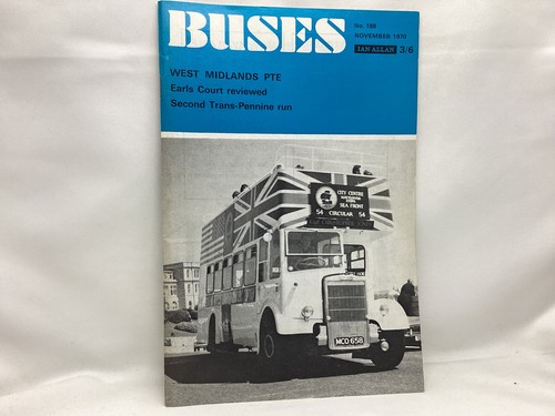 Buses magazine november - buses, 1970