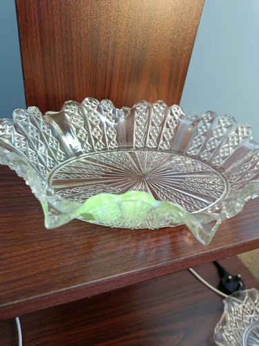 Large decorative pressed glass