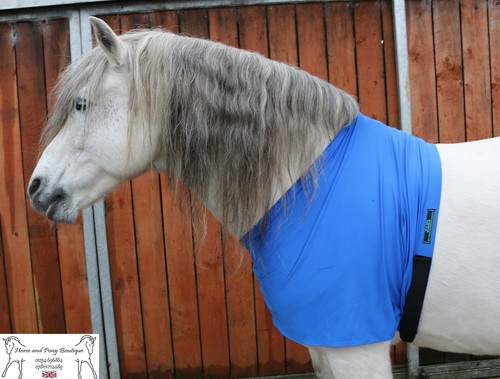 Royal blue lycra horse bib - royal,