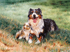 AUSTRALIAN SHEPHERD DOG ART