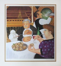 'Dining in Paris' Beryl Cook