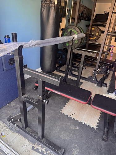 Steel bench press squat - bench, rack