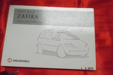 Vauxhall Zafira 2002my owners
