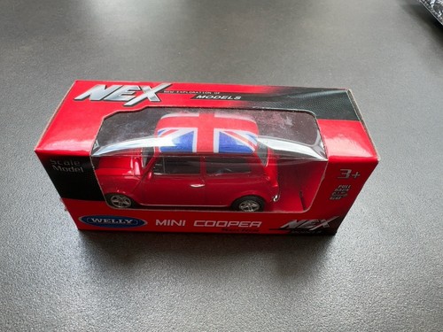 Red mini cooper model - red, open