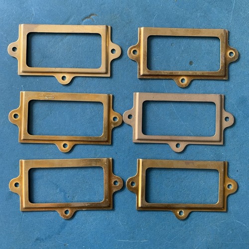 Vintage brass filing cabinet - brass,