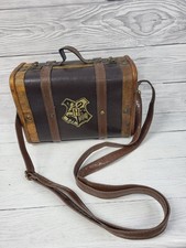 Harry Potter Hogwarts Bag "Leather" Wood Luggage Suitcase Trunk. PT