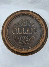 Antiques Brown Collar Box Tin
