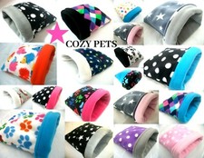 *60 DESIGNS**FLEECE SNUGGLE POUCH GUINEA PIG BED BAG HEDGEHOG CUDDLECUP S,M,L,XL