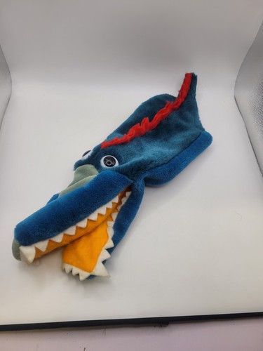 Blue dinosaur hand - hand, puppet