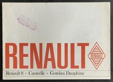 RENAULT 8, CARAVELLE & GORDINI DAUPHINE Car Sales Brochure c1966