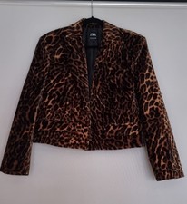 Womens Zara Velvet Leopard