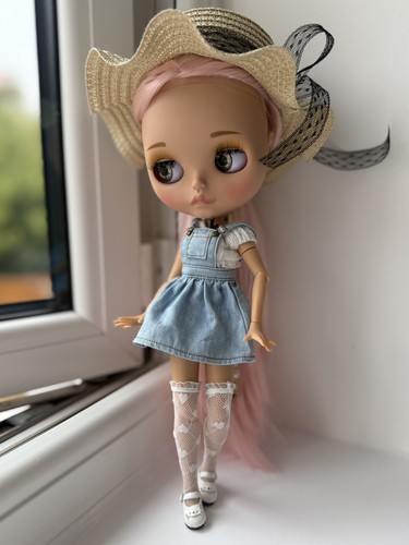 Blythe doll custom ooak with - doll,