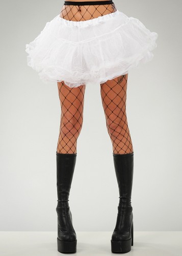 Womens white net underskirt - white,