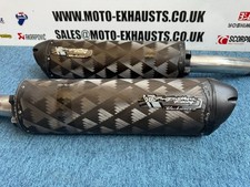Kawasaki Z1000 Two Brothers Racing Carbon Exhaust Silencers 2007 - 2009