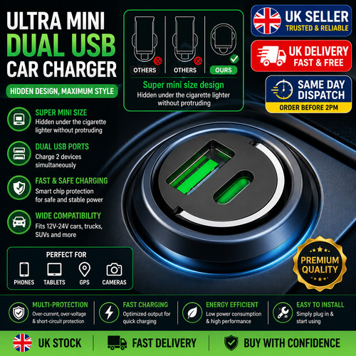 Fast car charger - car, usb