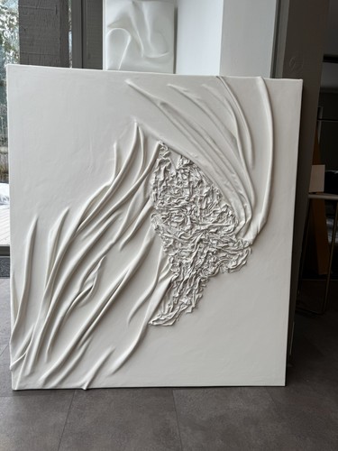 Plaster wall art - plaster,