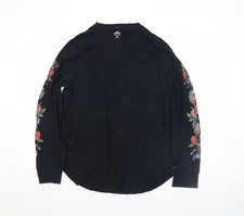 Hollister Womens Black Floral