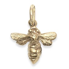 Solid 9ct Gold BEE Charm (Handmade UK)