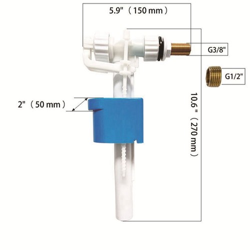 Float valve toilet - valve,
